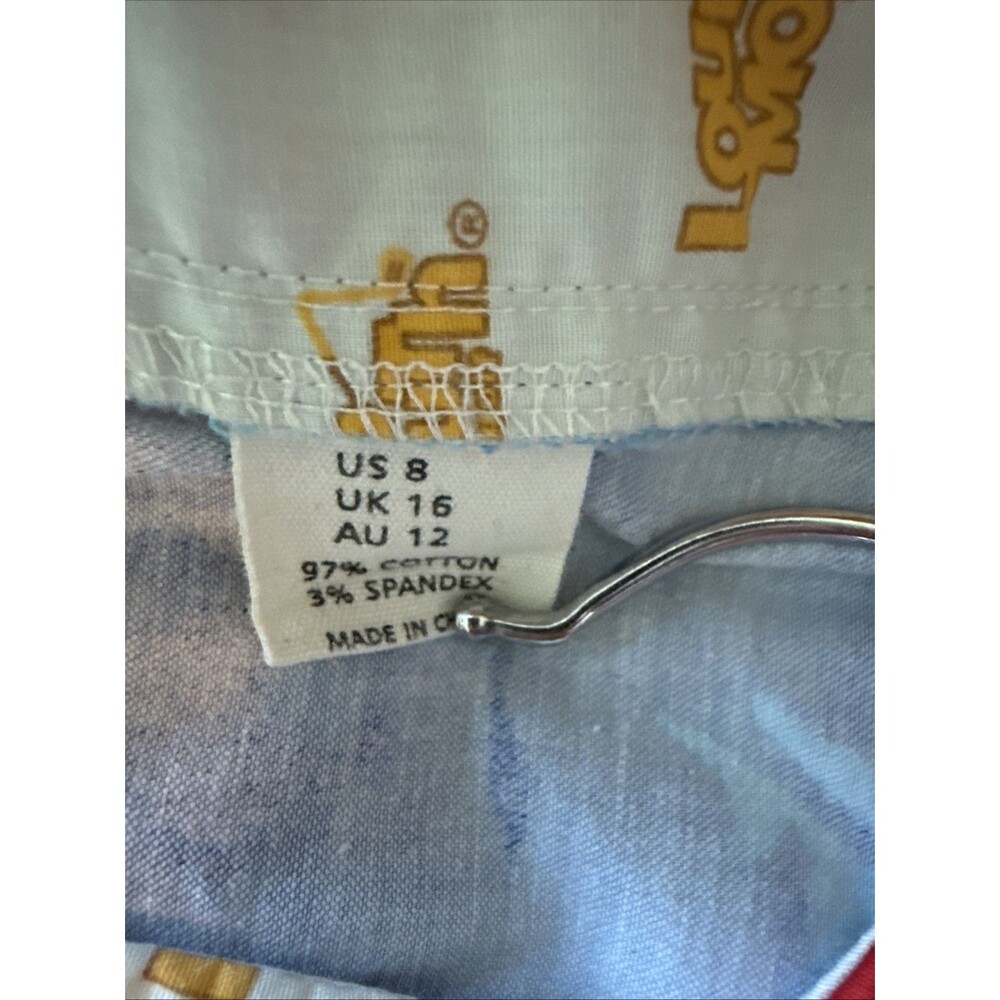 Loudmouth Ladies Bermuda Gold Short Multi-color Paint Splatter Size 8 - Picture 3 of 5